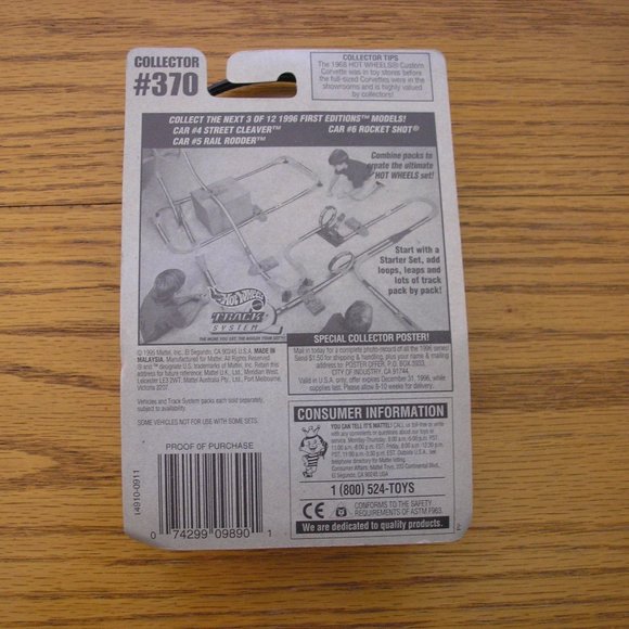 🚗 1996 Hot Wheels 1st Edition Rail Rodder - Picture 2 of 2